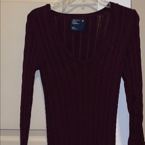 Maroon American eagle sweater